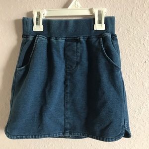 Mini denim skirt!
